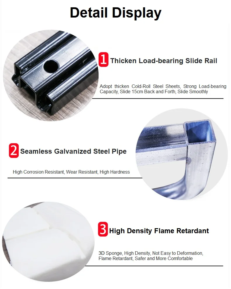 AutoLiuMa Business Style comfortable transit truck rv camper seat bed with seatbelts luxury motorhome rv seats for sale