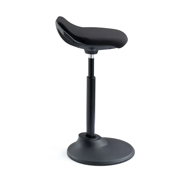 Automatic self-return easy-touch button wobble stool height adjustable office chair