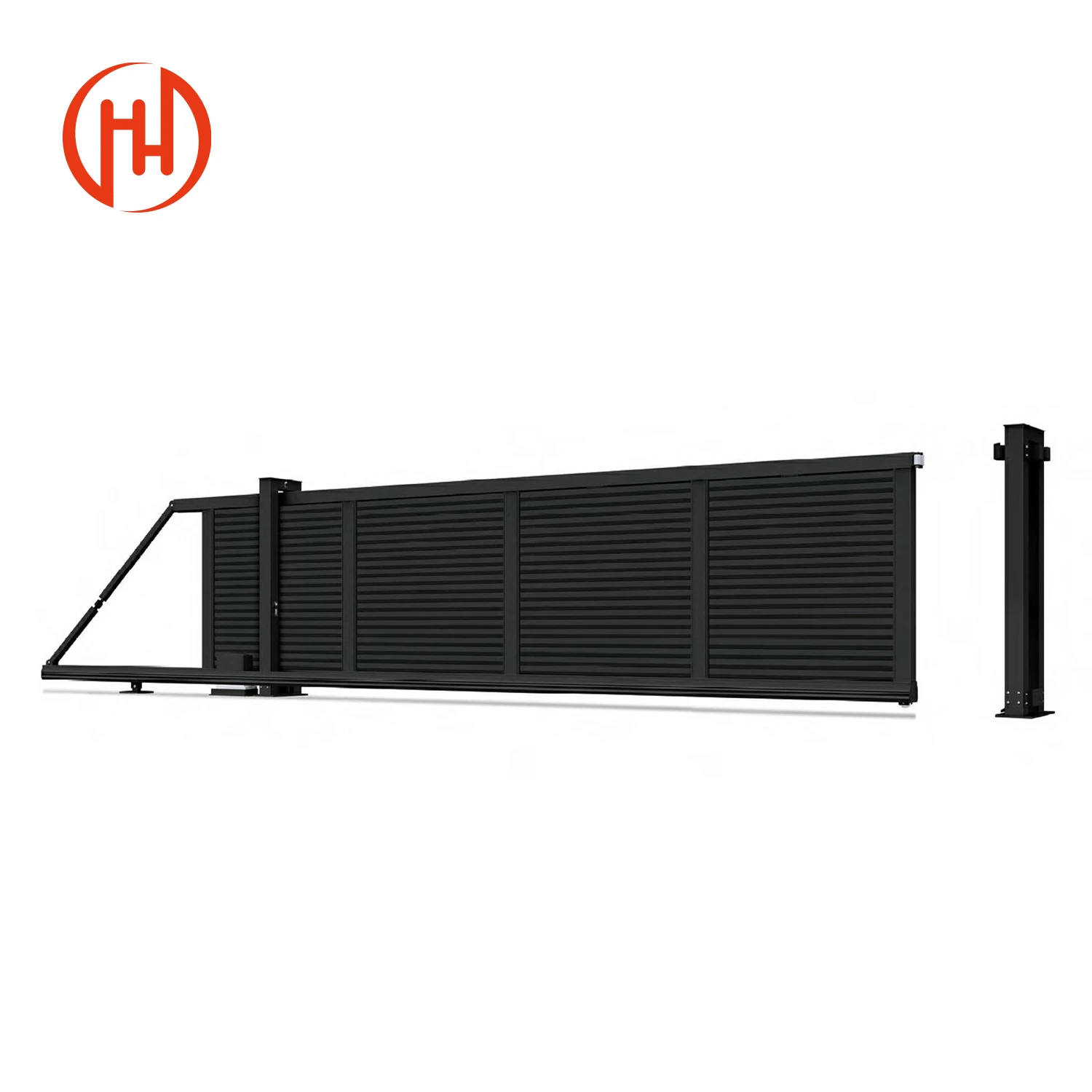 Factory prices wholesale aluminum garden fence enclosure Outdoor aluminum louver fence gate