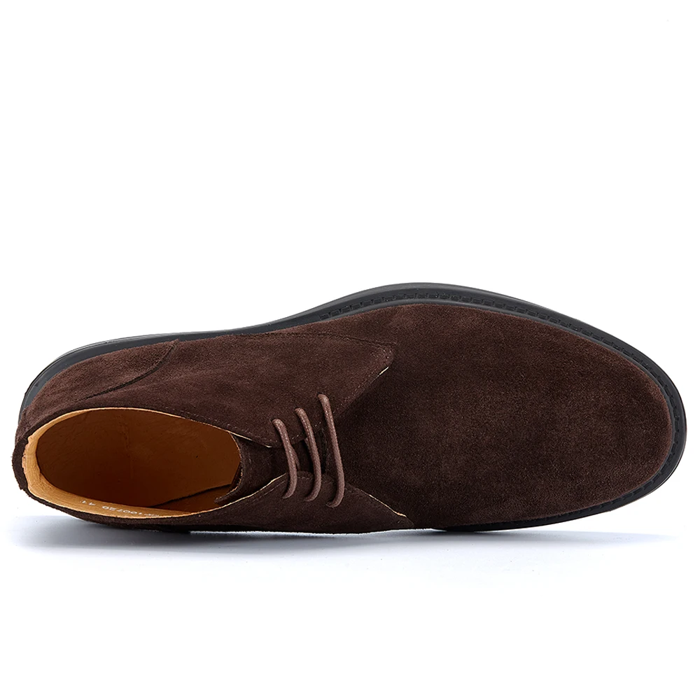 New Style Genuine Leather Boots Top Grade Suede Leather Shoes for Men Comfortable Winter Warm Casual Boots Customize Logo