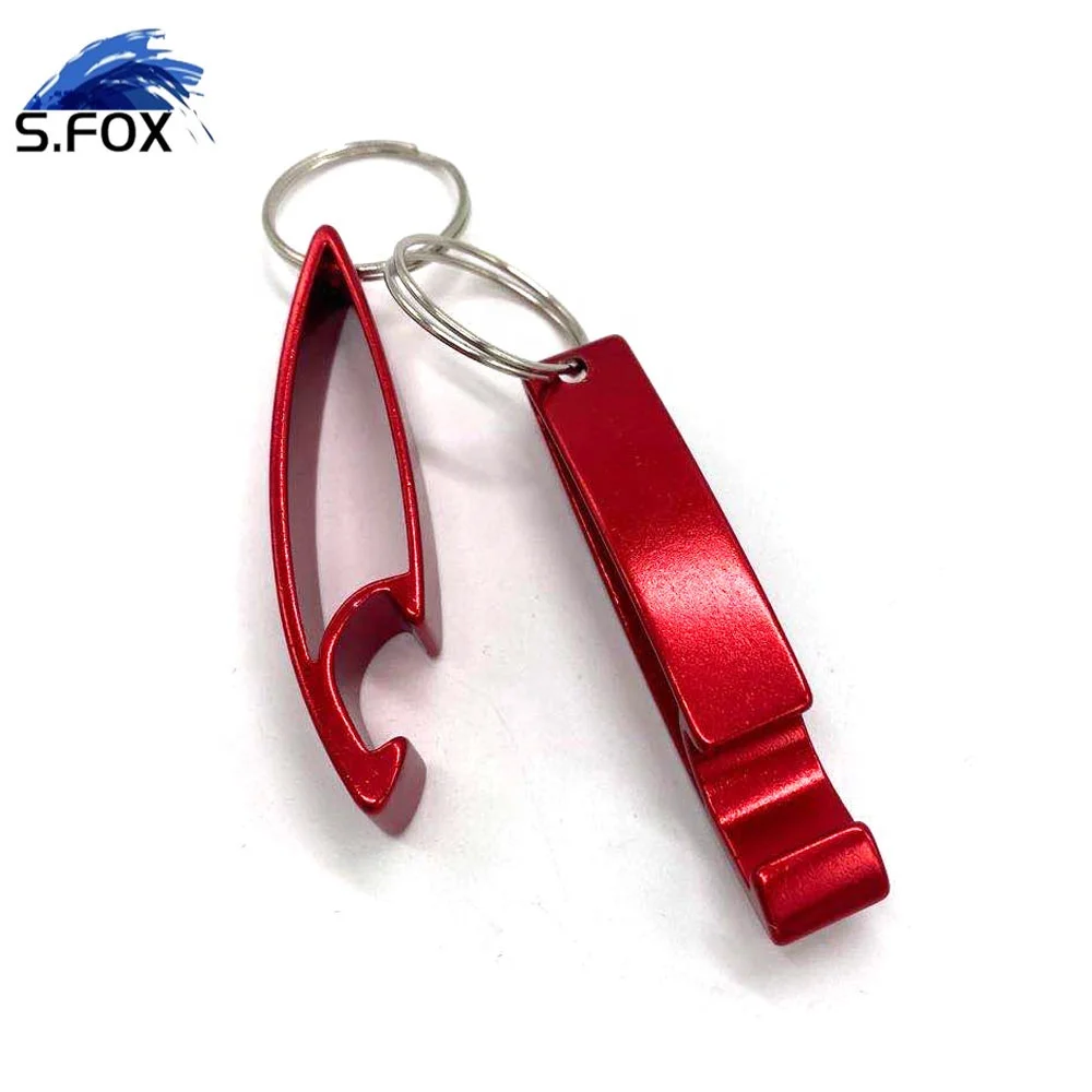Promotional Customized Multi Color Mini Aluminium Alloy Ring Keychain Beer Cover Opener