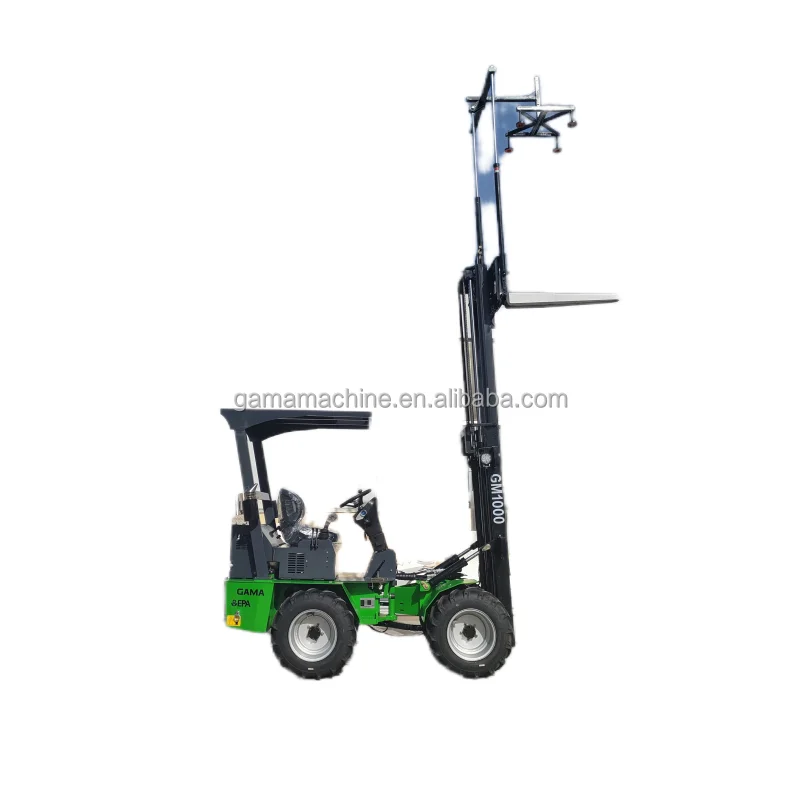 Factory directly GAMA GM1000 off road beekepping forklift capacity 1 ton bee forklift for sale