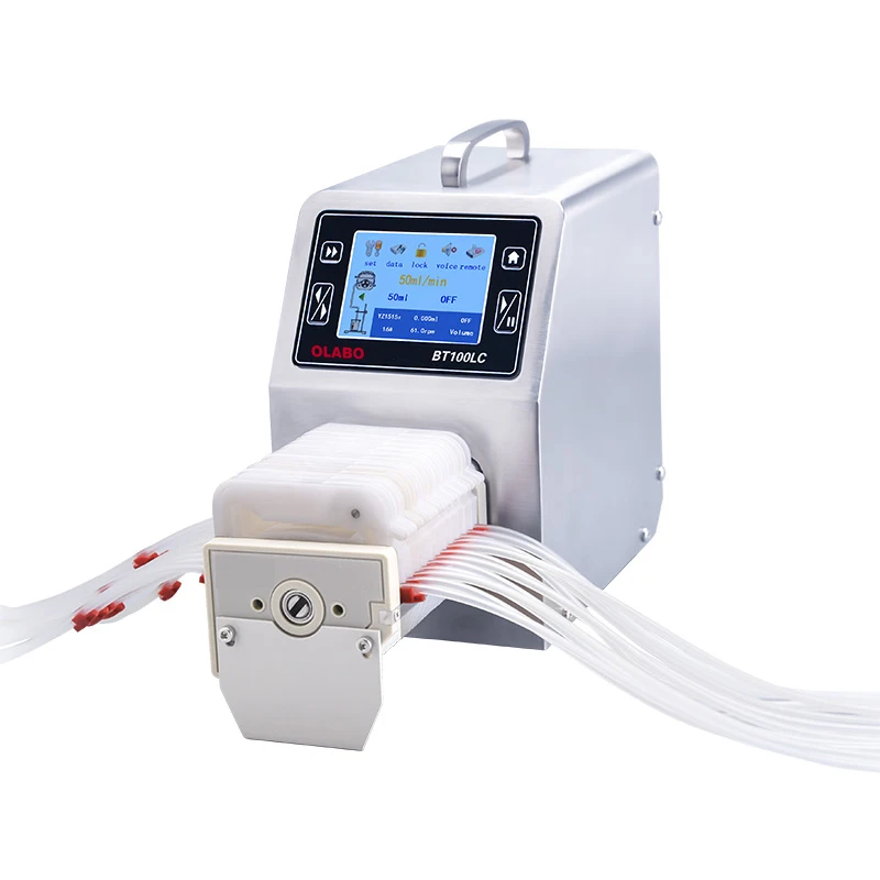 OLABO LCD Display Micro Peristaltic Pumps/Chemical Dosing Pump Laboratory Peristaltic Pump