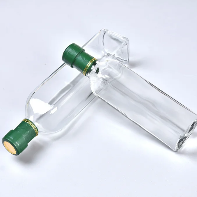 Vanjoin Wholesale100ml 200ml 250ml 500ml 750ml Square Glass Sauce Marasca Bottle With Tamper Evident Cap For Edible Olive Oil