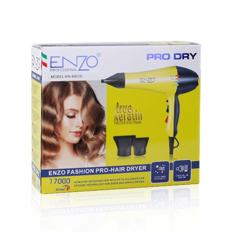 ENZO Economical Custom Design AC Motor New Design Standing Rev Air Hair Dryer Home Profesional Hair Dryer