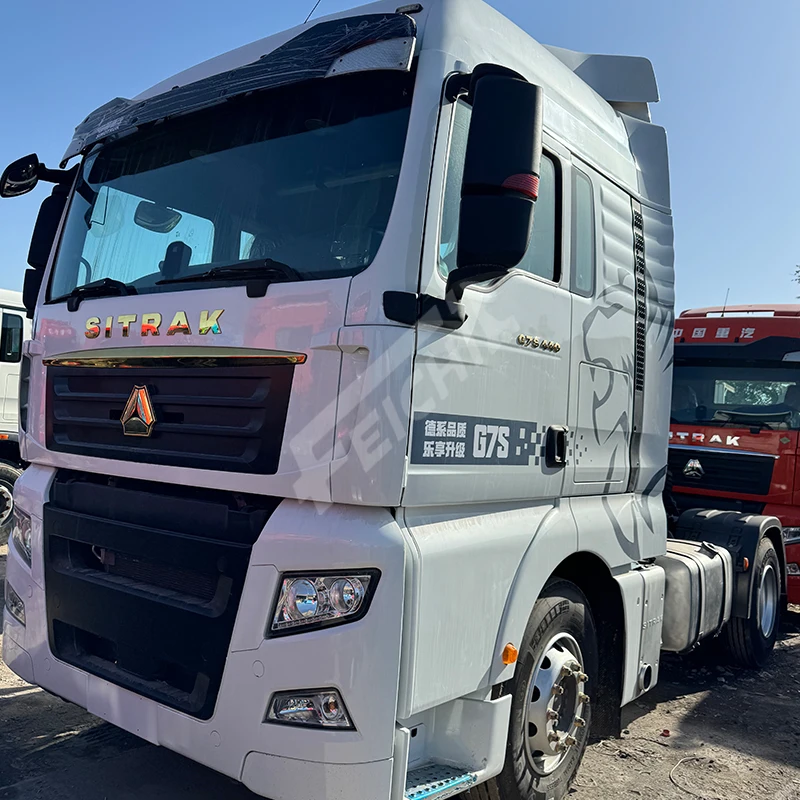Тягач на дизельном топливе SITRAK G7S 6x4 используется 450 л.с. автоматический стандарт выбросов Евро 6 левое Рулевое управление