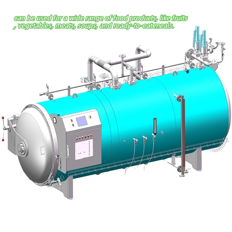 automatic counter pressure canning steam retort machine