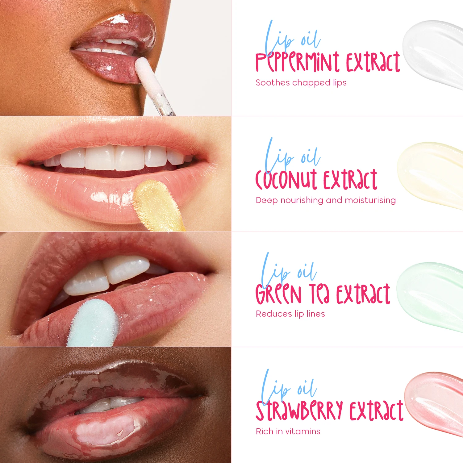 Lip Oil Private Label Custom Logo Organic Fruit Extract Lips Repair Moisturizing Hydrating Lip Oil Balm
