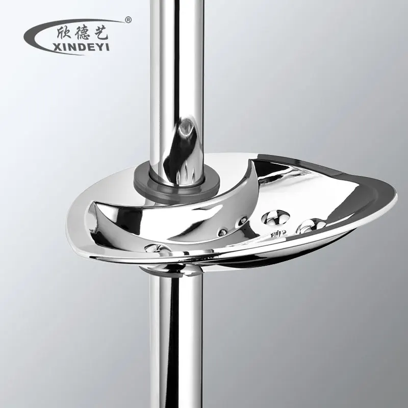 Adjustable 25mm Chrome Stainless Steel Bathroom Shower Lift Rod Sliding Bar Set for Homes or Hotels