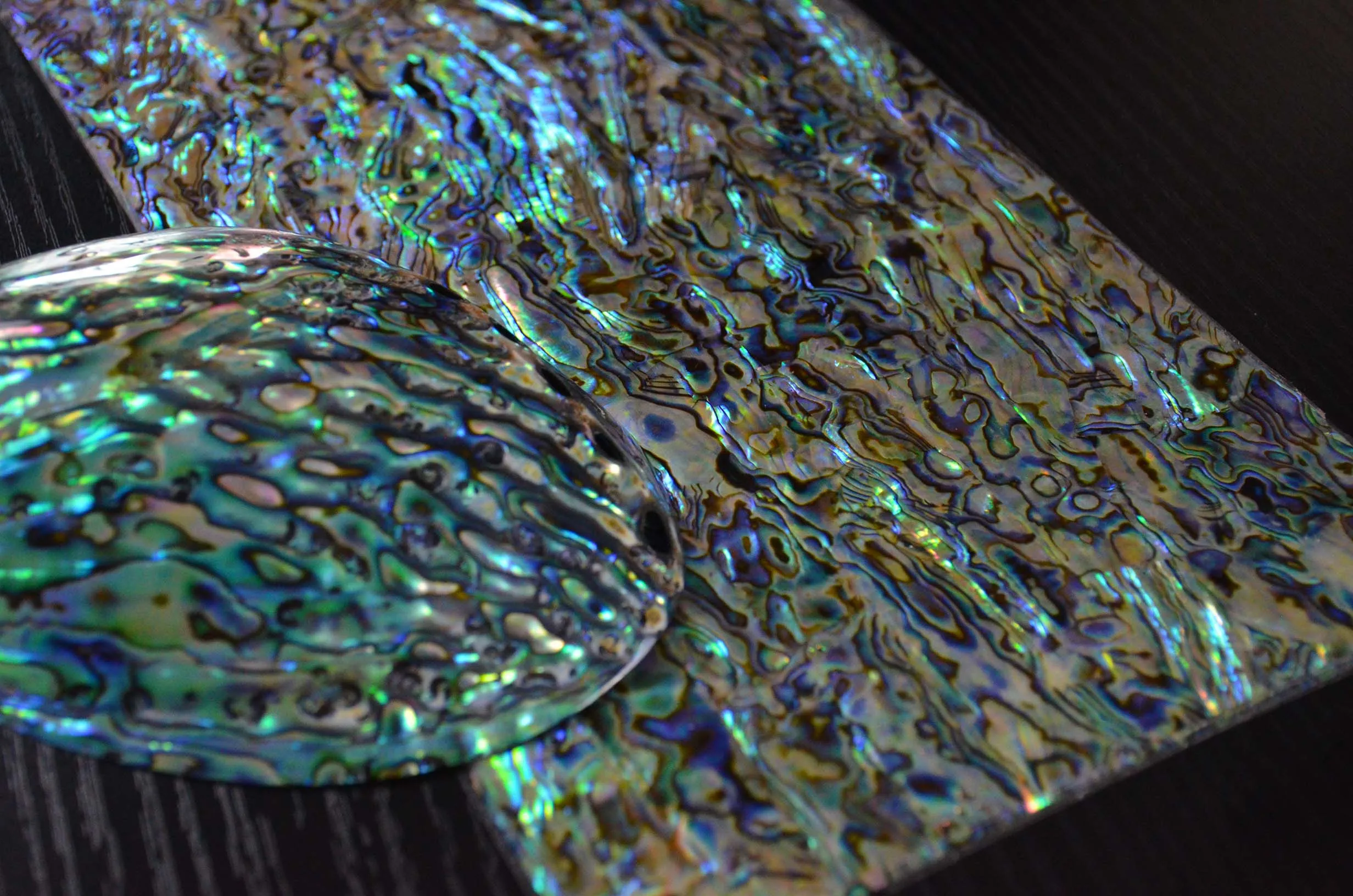 Customizable Mother of pearl shell veneer paua abalone paper laminate shell sheet DB-003
