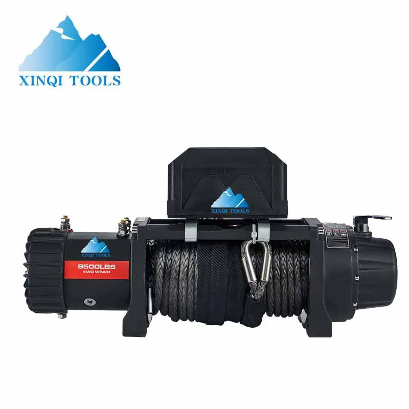 XINQI Factory Supply Winch 9500LBS  Finest Price Factory Directly Supply Derrick  Electric  Cheap Winch For Off  Road Vehicle