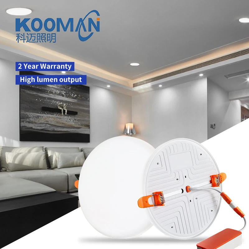 led panel lamp Wholesale Price Modern No Flickering Ultra Slim 9w 16w 22w 32w OEM Round Recessed Led farmeless panel light