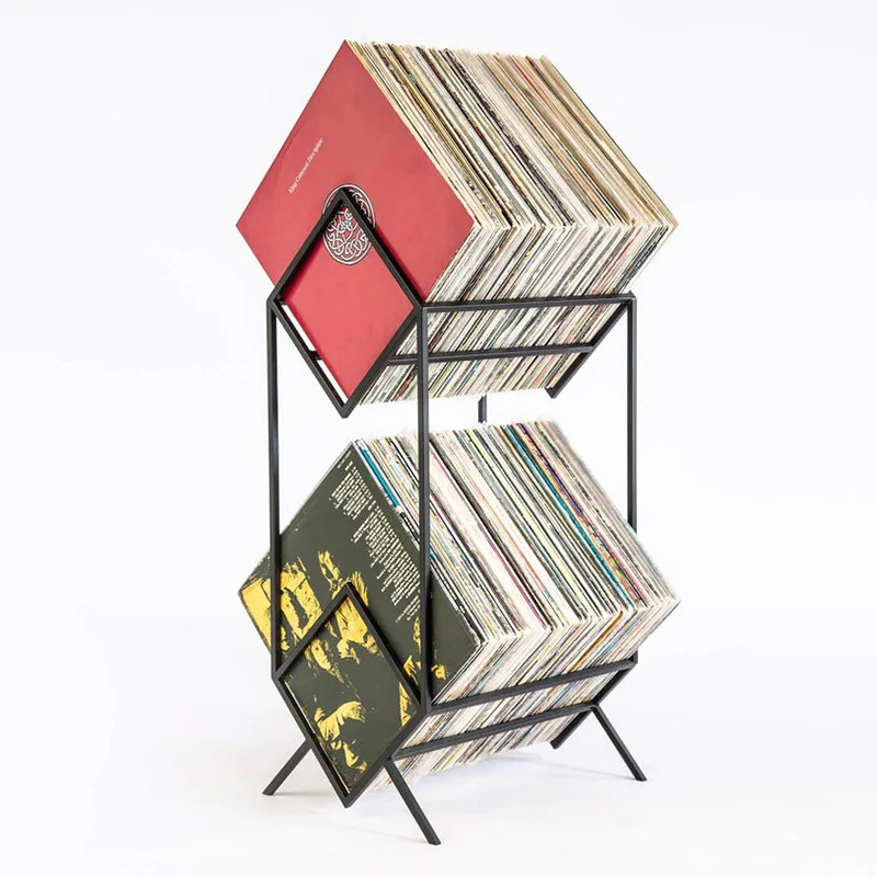 Стойка для хранения виниловых записей, стойка для проигрывателя записей, подставка для альбомов, стойка для хранения компакт-дисков