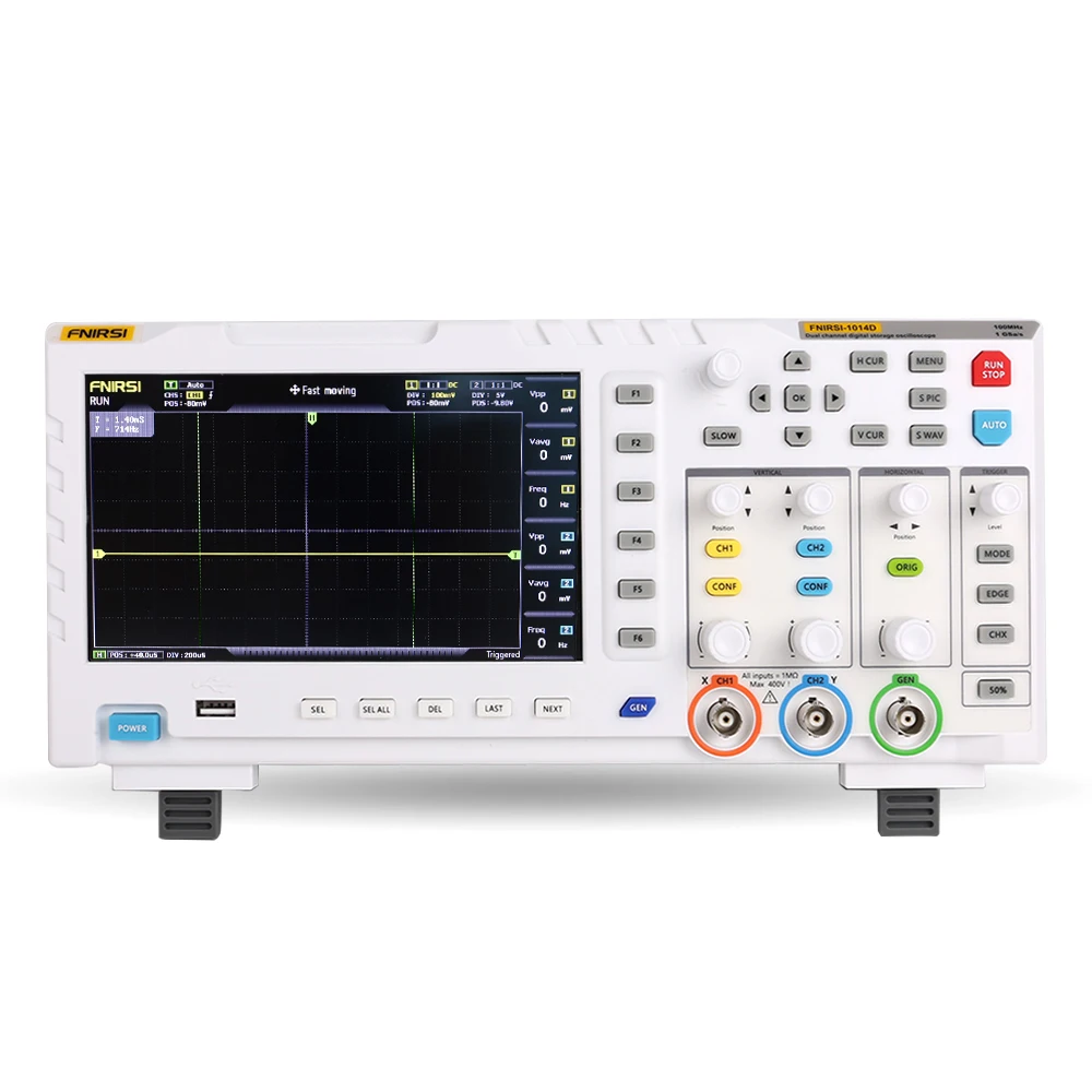 1014D 100MHz 2 Channel USB LCD Portable Oscilloscope Digital Oscilloscope Analysis Logic repair work