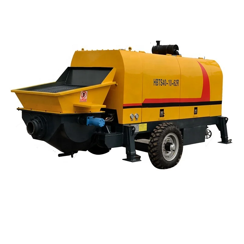 Electric And Diesel Motor Concrete Pump Hengyuan HBTS40-80 M3/H Concrete Pump Machine
