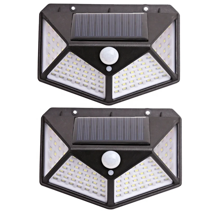 100 LED Solar Light PIR Motion Sensor Outdoor Solar Lamp IP65 Waterproof Wall Light Solar Powered Garden street light