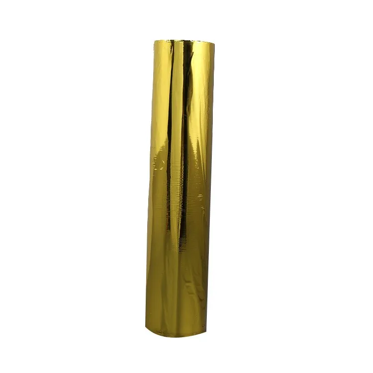 High Temperature Resistant Transparent PET Film Two-Way Stretch Gold Aluminized Soft and Translucent for Various Applications