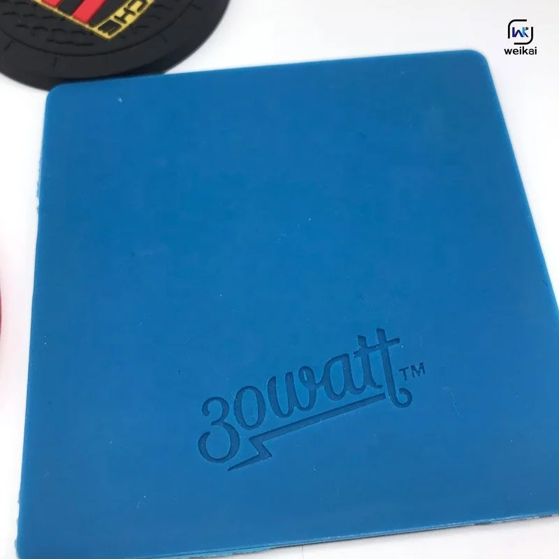 cool silicone/rubber/pvc coaster customized print anti-slip & heat resistant mat beer mat