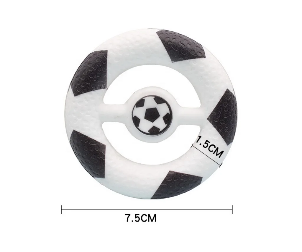 Silicone Portable Fidget Spinner Round Grip Decompression Toy to Practice Hand Training Finger Spinner