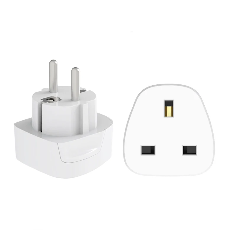 
 Переходник с вилки стандарта Великобритании на ЕС-компактный адаптер для путешествий стандарта Великобритании в Германию, Францию, Бельгию, Швецию, дорожный адаптер BS8546  