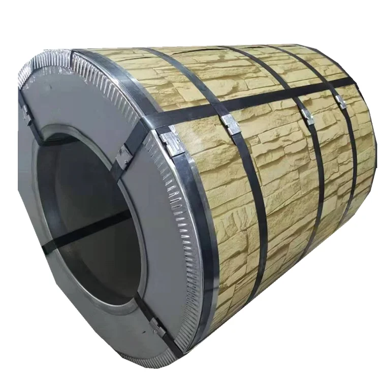 design Stone wood  pattern ppgi   color coated steel ppgi coil