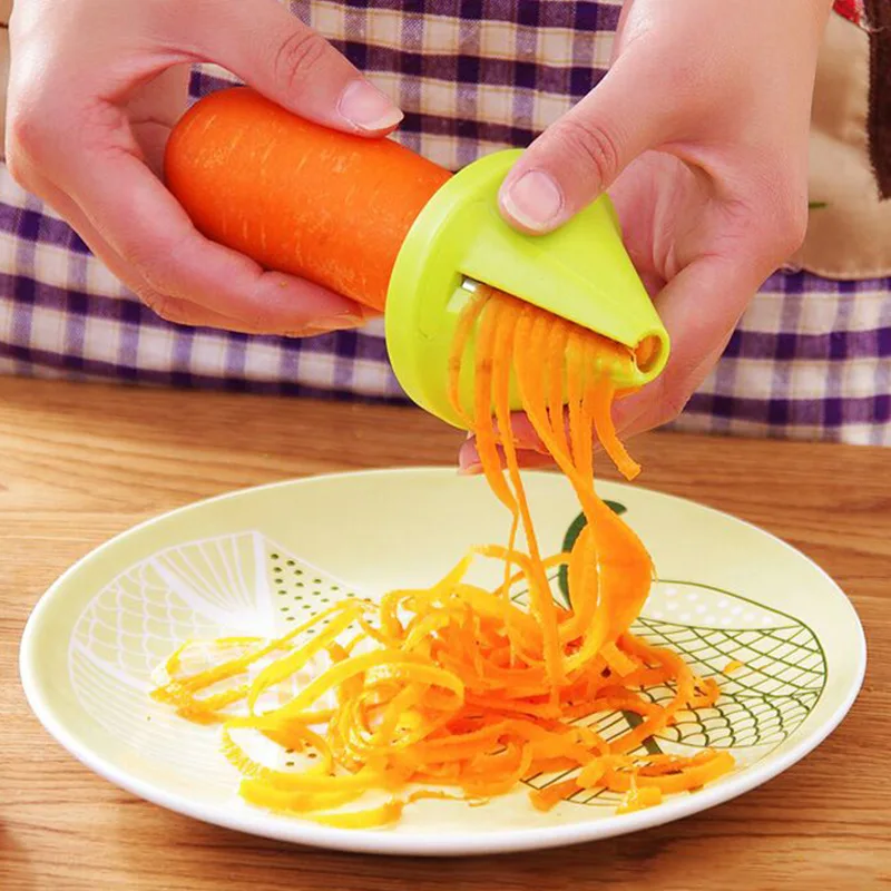 Carrot onion cutting wire sliced kitchen utensil Salad cooking portable Creative Spiral Grater Fast vegetable grater for home