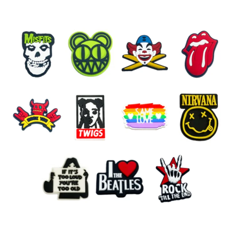 Factory Wholesale Brand Logo Croc Charms New Design Shoe Charms Clog Accessories