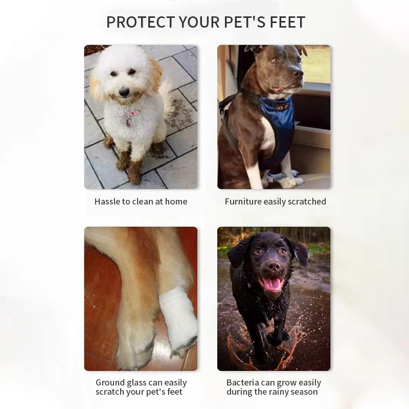 Winter snow dog shoes Fashion warm dog boots Pet outdoor rain boots Easy to clean and not easy to wear