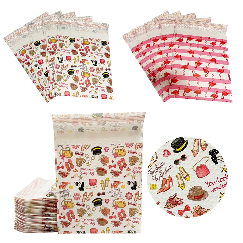 Custom Pink Mailer Bubble Shipping Delivery Bag With Bubble Wraps, Packaging Bags For Clothes Bubble Wrap