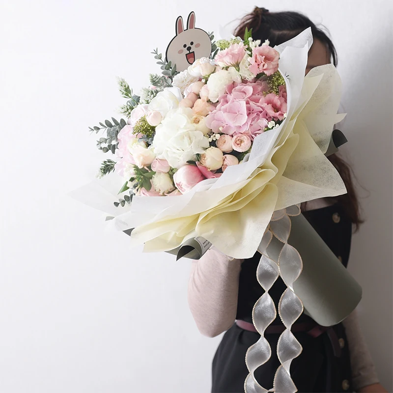 Wholesale Gift Rose Florist Decoration  Flower Tissue Wrapping Paper Custom Flower Packing Paper