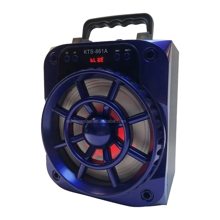 KTS Speaker portable wireless outdoor bt speaker amplifier 6.5 inch mp3 player KTS-861A