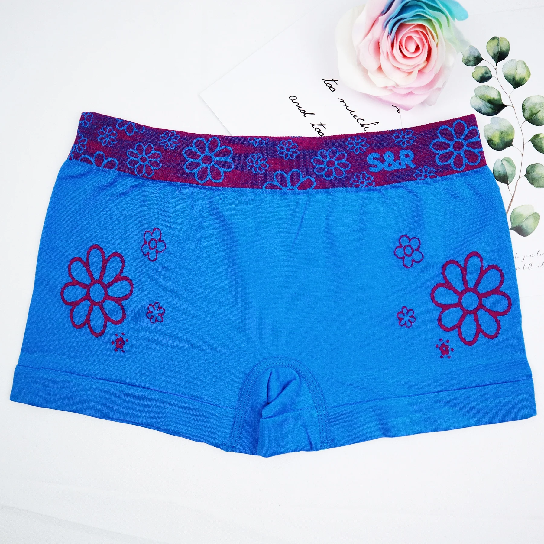 Fancy teen boxer Customized soft young girls polyester boxer