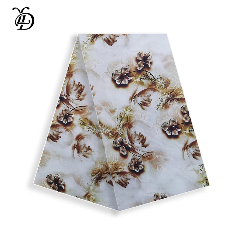 Hot Sales Polyester Flora Stain Printing Woven Chiffon Soft Dress Fabric Digital Printed For Women Clothing