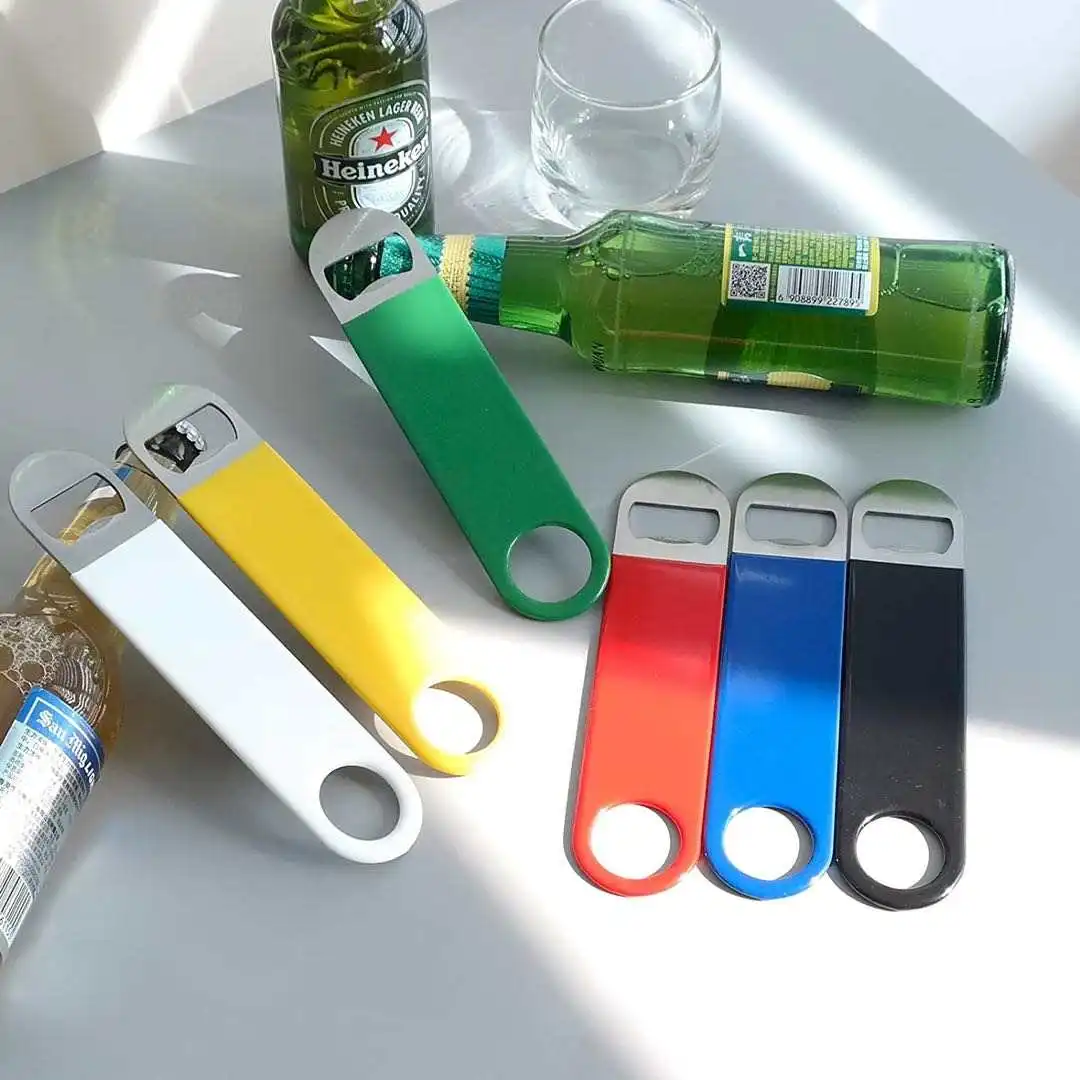 Manufacturer Customized Blank Flat Beer Opener Custom Logo Sublimation Bar Wine Opener Stainless Steel Bottle Opener