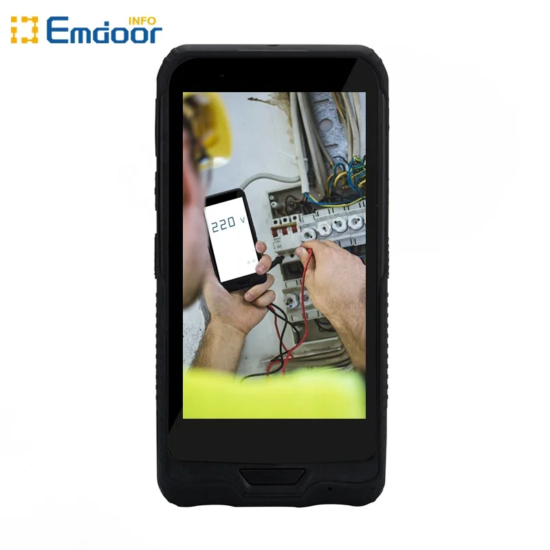 прочности ручной IP67 2D сканер штрих-кода NFC Wi-Fi, Bluetooth, GPS, 5000 мАч съемный аккумулятор