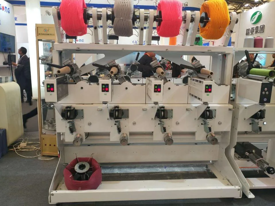 electronic digital control display KC212 yarn winder winding motor rewinding manual bobbin take-up machine