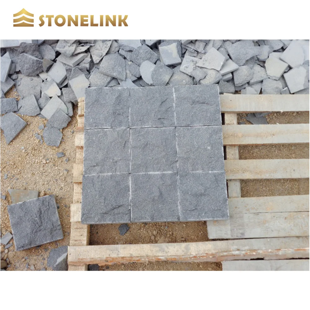 Natural Split Cheap G684 granite Pavers Garden lawn large black pavers driveway pavers