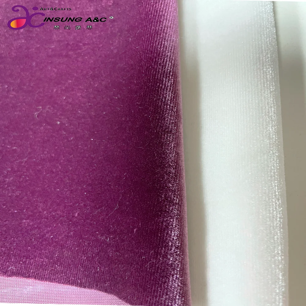 China textile royal blue woven fabric micro velvet