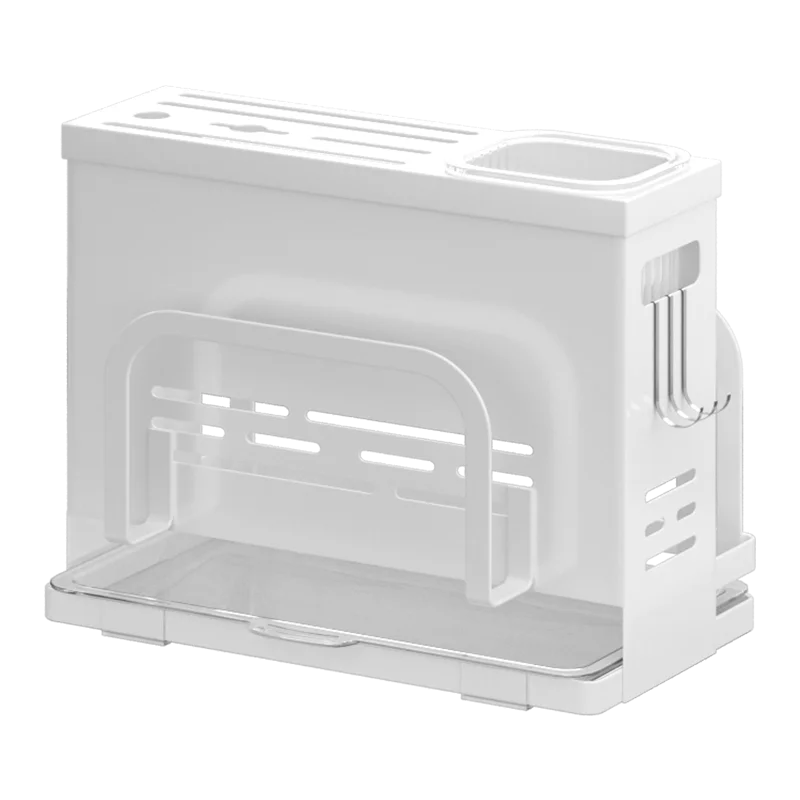 Kitchen Knife Fork Chopsticks Holder Pot Cover Rack Multifunctional Knife Block