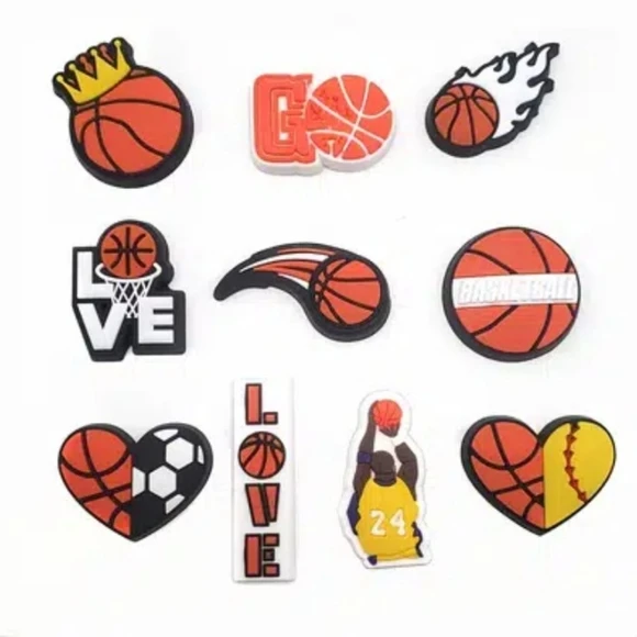 America basketball croc charms team sport croc charms clog charm star basketball shoe custom croc gibbets