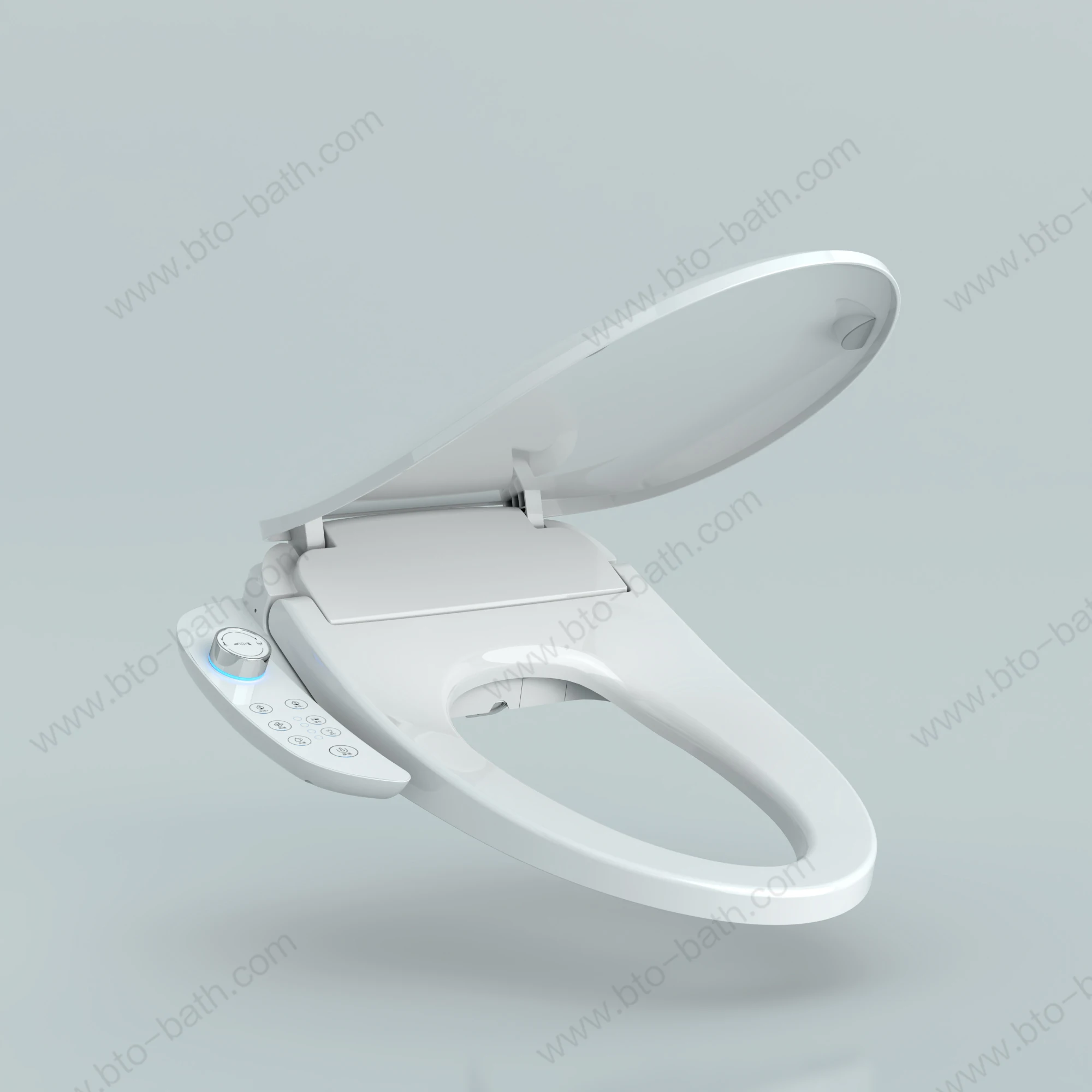 BTO High quality multi function elongated intelligent smart toilet seat cover electronic toilet seat with handle
