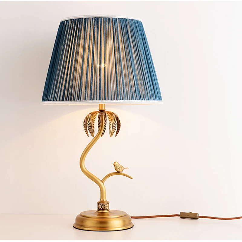 Modern simple and light luxury LED Nightstand Desk Table Lamp with USB charging Ports AC Power Outlet