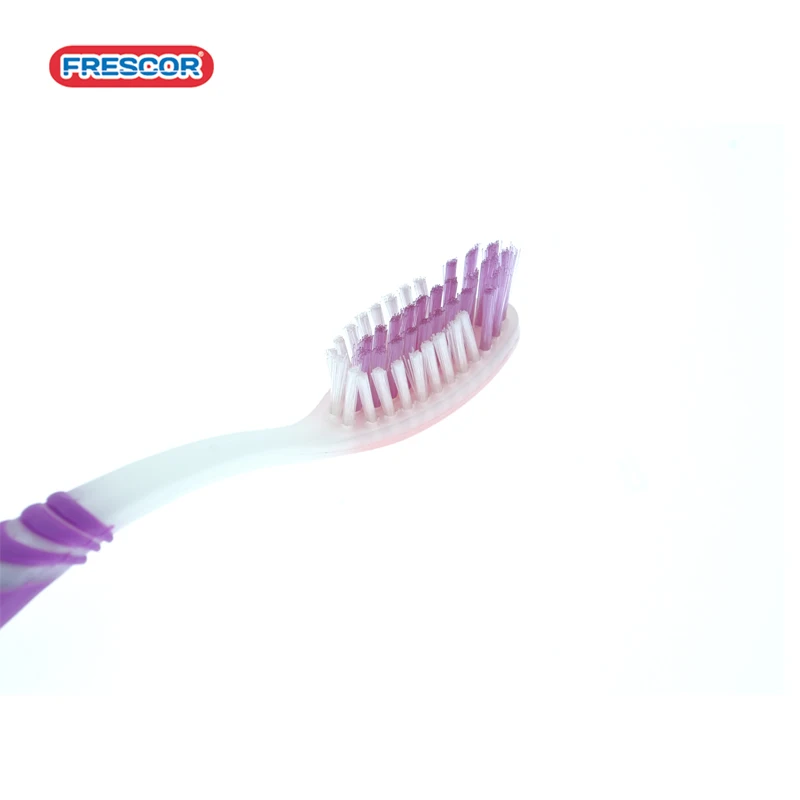 China Toothbrush Supplier OEM Private Brand Adult Plastic Toothbrush Silicone Toothbrush With Anti-Slip Handle
