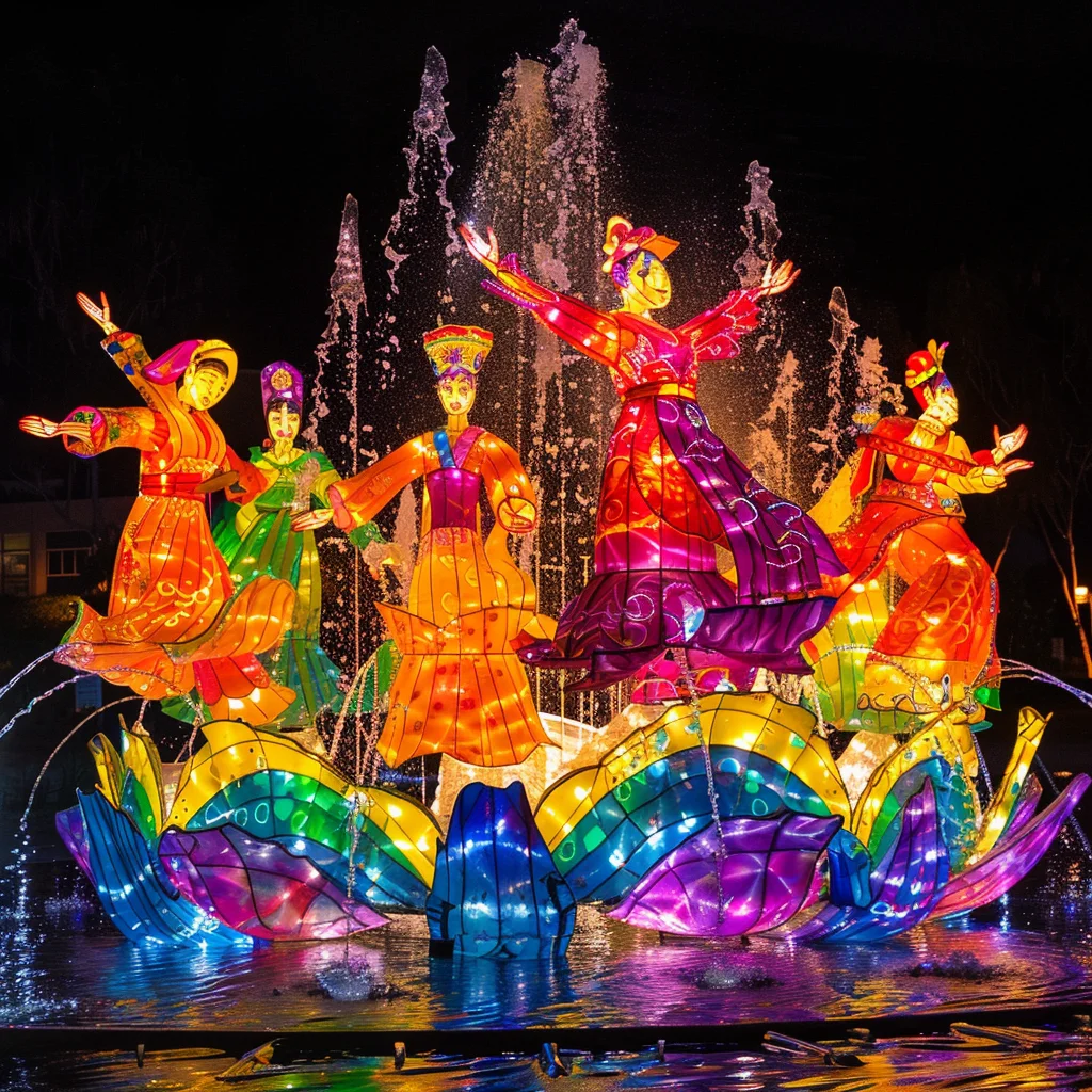 Lantern garden professional decoration character landscape grimace modeling lights scene