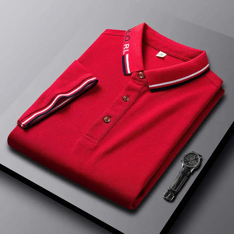 Polo Men Clothing Spandex Polyester Embroidered Customize Apparel Golf Polo Shirt Top Quality Casual Short Sleeve Woven Formal