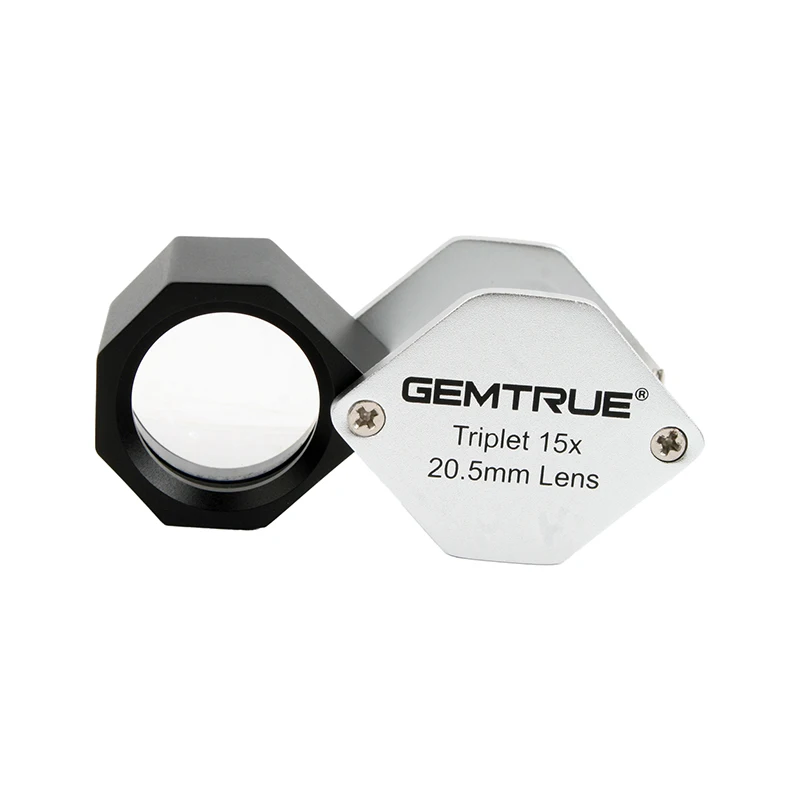 GemTrue Brand High Quality 15x 20.5mm Jewelry Magnifier Optical Triplet Diamond Magnifiers