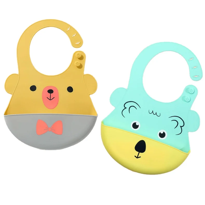 Baby Products Waterproof Food Grade Feeding mushie silicone baby bib