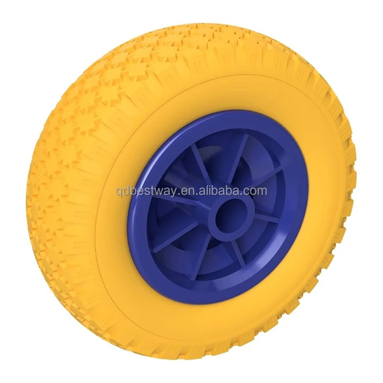 Тележки колеса 4 дюйма полиуретановое колесо 2504 плоское свободное колесо тачка твердая шина