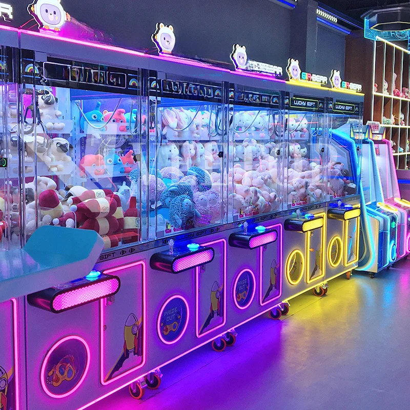 cheap coin toys plush plushies claw crane machine crane arcade machine with card reader for sale canada uk