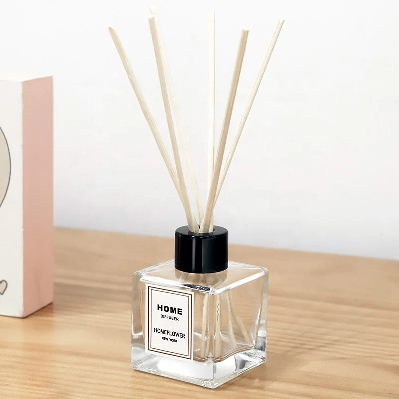 50ML Cheap Square Lavender Home Fragrance Aroma Rattan Stick Diffuser